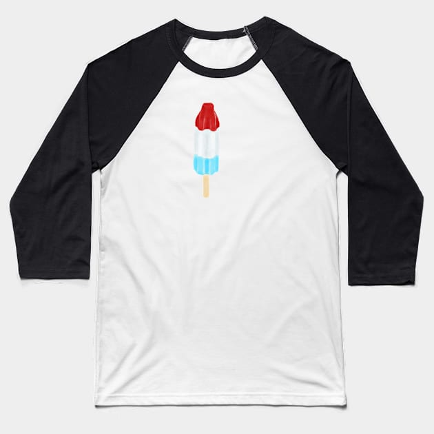 Ice Pop Baseball T-Shirt by melissamiddle